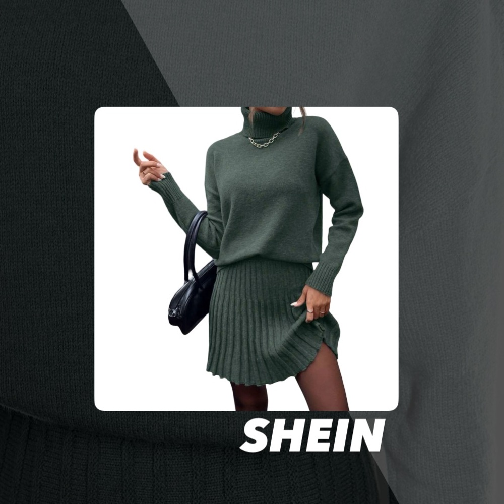 NWOT SHEIN 2 Piece Sweater Knit Skirt Set